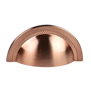 Puxador de Gaveta Concha Sobrepor Zen Shell 48mm Rosê