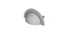 Ver imagem 2 de Puxador de Gaveta Concha Sobrepor Zen Shell 64mm Vecchio Bianco