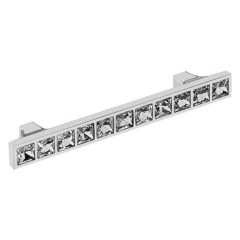 Puxador de Gaveta Cristal Sobrepor Italy Line Il 4410 - 96 Mm