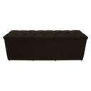 Ver imagem 1 de Calçadeira Baú Paris King 195 Cm Botão Strass Suede Marrom Eli Móveis