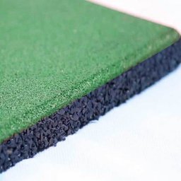 PISO DE BORRACHA SQUARE KIDS 0,50 X 0,50M 20MM - VERDE - 4