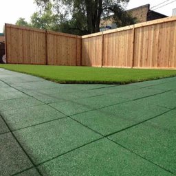 PISO DE BORRACHA SQUARE KIDS 0,50 X 0,50M 20MM - VERDE - 1