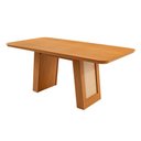 Ver imagem 1 de Mesa de Jantar Carolina 180cm Tampo Mdf Canto Copo Moderna Mobília
