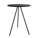 Ver imagem 1 de Mesa Lateral Gabriela Preta Tampo de Madeira Preto