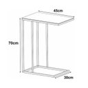 Ver imagem 3 de Mesa Lateral Industrial De Vidro Encaixe Preto