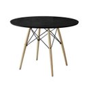 Ver imagem 1 de Mesa de Jantar Eiffel Wood Tampo Madeira Preto 90cm