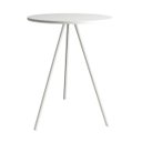 Ver imagem 1 de Mesa Lateral Gabriela Branca Tampo De Madeira Branco