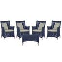 Ver imagem 1 de 4 Poltronas e 1 Mesa Igapó em Alumínio Pintura Fendi Corda Náutica Estofado 3
