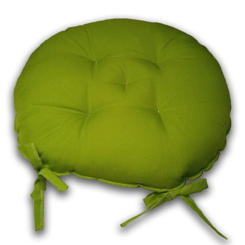 Assento para Cadeira Almofada Futon 40x40 Redondo Verde Pistache