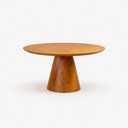 Ver imagem 3 de Conjunto Sala de Jantar 6 Lugares Lara Mesa Redonda 135cm e 6 Cadeiras Madeira Maciça Móveis Mundial