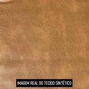 Ver imagem 5 de Poltrona Decorativa Redonda Giratória com Almofadas Saphire M22 Sintético Caramelo - Mpozenato