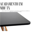 Ver imagem 7 de Mesa Eiffel Compacta Quadrada Design Sofisticado, Ideal para Ambientes Modernos Cor Preta 90cm