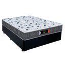 Ver imagem 1 de Cama Box Casal 138X188X60 Resistente Pró D28 Ortopédica Espuma Preto Cinza Prime Colchões