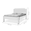 Ver imagem 2 de Cama Casal Lívia Branco