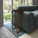 Ver imagem 2 de Mesa Lateral Industrial Encaixe Cobre E Tampo Preto New Green
