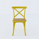 Ver imagem 3 de Kit 6 Cadeiras Katrina x Amarela Assento Bege New Green
