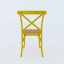 Ver imagem 4 de Kit 6 Cadeiras Katrina x Amarela Assento Bege New Green