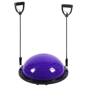 Meia Bola Bosu Elastico Exercicio Alongamento Academia Pilates Yoga Reabilitaçao Fisioterapia Ginast
