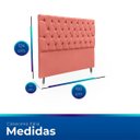 Ver imagem 6 de Cabeceira Estofada com Capitonê para Cama de Casal 160 Mirage Suede