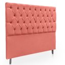 Ver imagem 5 de Cabeceira Estofada com Capitonê para Cama de Casal 160 Mirage Suede