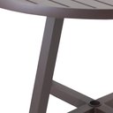 Ver imagem 3 de Mesa Bali Tampo Ripado em Alumínio 1,20m Diâmetro para Área, Piscina e Jardim Trama Original