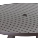 Ver imagem 4 de Mesa Bali Tampo Ripado em Alumínio 1,20m Diâmetro para Área, Piscina e Jardim Trama Original
