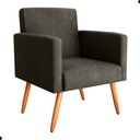 Ver imagem 3 de Conjunto Poltronas e Puff Iara Veludo Turkey Marrom