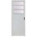 Ver imagem 1 de Porta de Giro Alumínio Branco 3V Fixo Maxx - 210x60 - Esquerda