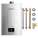 Ver imagem 1 de Aquecedor de Água a Gás Lorenzetti Lz 1600 De-i 15 Litros Inox Digital Gás Gn com Kit Ligação