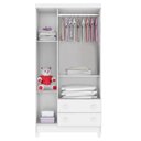 Ver imagem 7 de Quarto de Bebê Mariah 3p com Berço Mirelle Branco Brilho com Colchão - Carolina