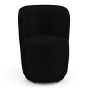 Ver mais imagens de Poltrona Decorativa com Puff Orgânico Molly Couríssimo Preto - Desk Design Cor Preto