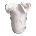 Ver imagem 1 de Vaso Murano Alto Branco 24cm