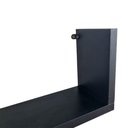 Ver imagem 3 de Kit 3 Prateleira U Preto 40/50/60 Mdf Decorativo