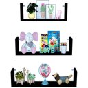 Ver imagem 3 de Kit 3 Prateleira U Preto 20/30/40 Mdf Decorativo