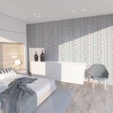 Ver imagem 2 de Papel de Parede Arabesco Floral Gh Papel de Parede 3,3m