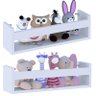 Kit 2 Prateleira 50cm Branco Livro Revista Infantil Parede - 1