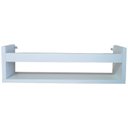 Ver imagem 4 de Kit 2 Prateleira 70cm Branco Suspenso Nicho Livro Revista Infantil Parede Tio do MDF