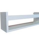 Ver imagem 6 de Kit 2 Prateleira 70cm Branco Suspenso Nicho Livro Revista Infantil Parede Tio do MDF