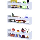Ver imagem 1 de Kit 3 Prateleira 30cm Branco Livro Revista Infantil Parede