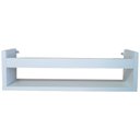 Ver imagem 3 de Kit 3 Prateleira 50cm Branco Livro Revista Infantil Parede