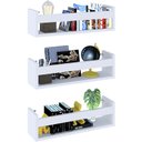 Ver imagem 1 de Kit 3 Prateleira 50cm Branco Livro Revista Infantil Parede