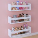 Ver imagem 1 de Kit 3 Prateleira 60cm Branco Livro Revista Infantil Parede