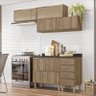Cozinha Modulada Kali Premium 6 Peças Carvalho com Aéreo Vidro - Nicioli - 2