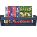 Ver imagem 3 de Combo 2 Prateleira 50cm Azul Livro Revista Infantil Parede
