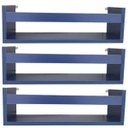 Ver imagem 4 de Kit 3 Prateleira 60cm Azul Livro Revista Infantil Parede