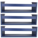 Ver imagem 1 de Kit 3 Prateleira 70cm Azul Livro Revista Infantil Parede