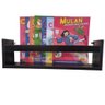 Kit 2 Prateleira 40cm Preto Livro Revista Infantil Parede - 3