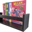 Ver imagem 4 de Kit 2 Prateleira 40cm Preto Livro Revista Infantil Parede