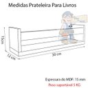 Ver imagem 2 de Kit 3 Prateleira 30cm Madeirado Livro Revista Infantil Parede