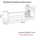 Ver imagem 2 de Kit 3 Prateleira 60cm Madeirado Livro Revista Infantil Parede